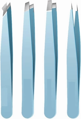 Hair Removal Tweezers Eyebrow Tweezer Colorful Hair Beauty Fine Hairs Puller Stainless Steel Slanted Eye Brow Clips Removal Makeup Tools