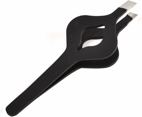 Hair Removal Tweezers Slant Tip Hair Removal Tweezers Stainless Steel Slanted Flat Point Tip Removal Professional Eye Brow Tweezers