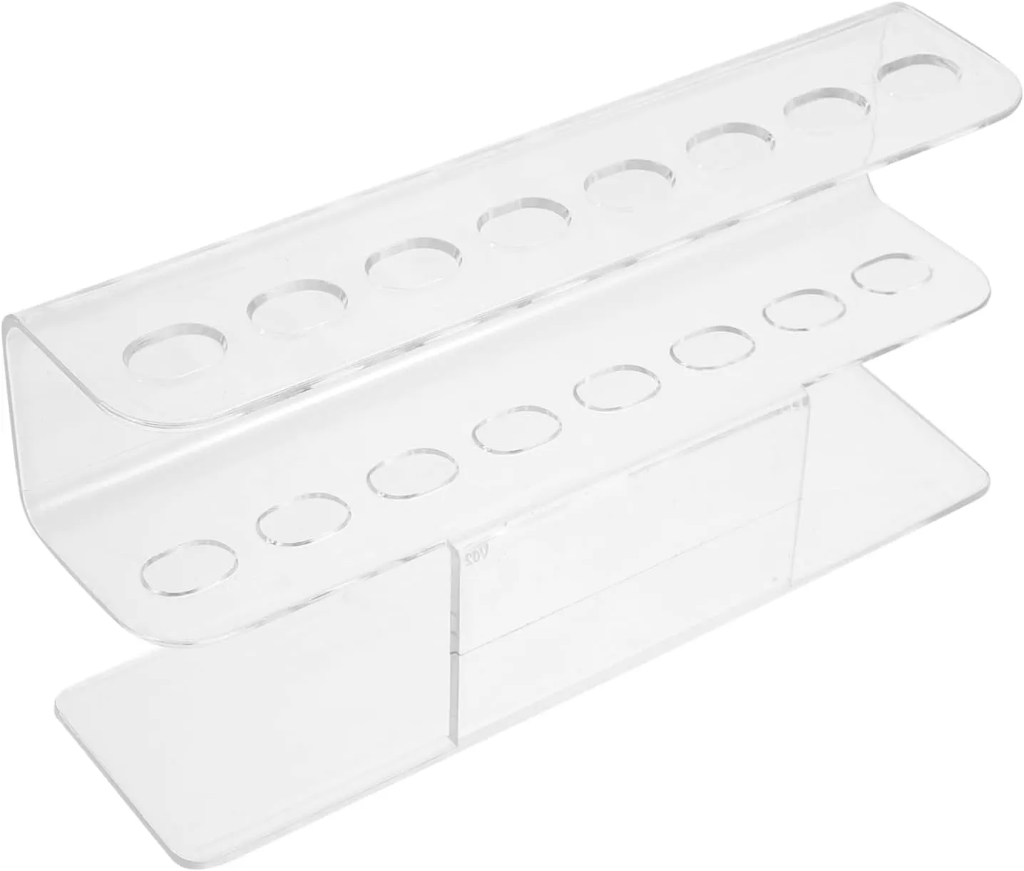 Happyyami 8hole Transparent Acrylic Lash Tweezer Holder for and Makeup Compact Organizer for Eyelash Tools and Tweezers Storage Easy to Clean for Home and Salon Use