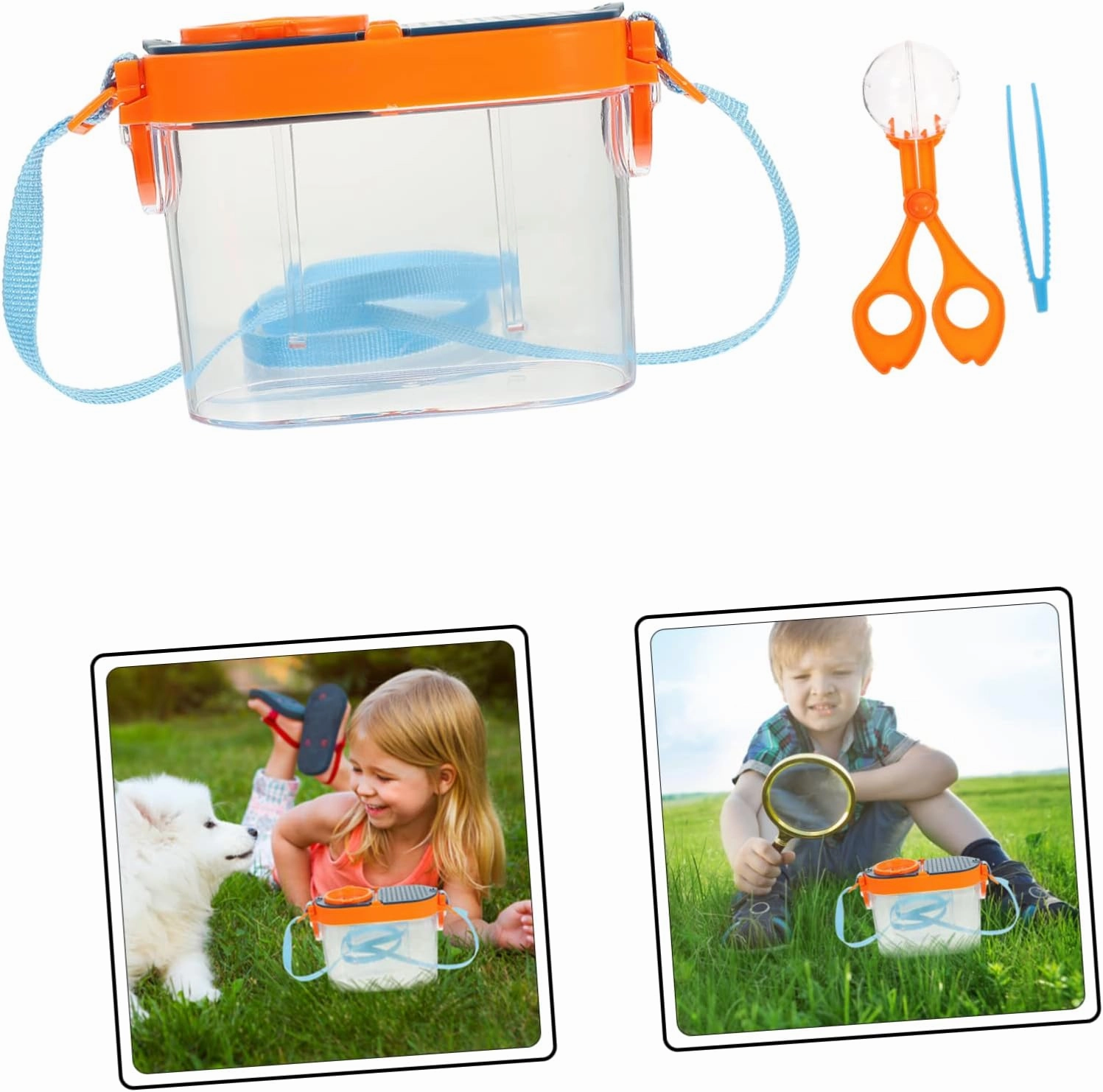 Hemoton 2sets Observation Box for Boys and Girls Interesting Magnifier Cage for Educational Outdoor Exploration Jar High Transparency Design for Live Observations Convenient Nature
