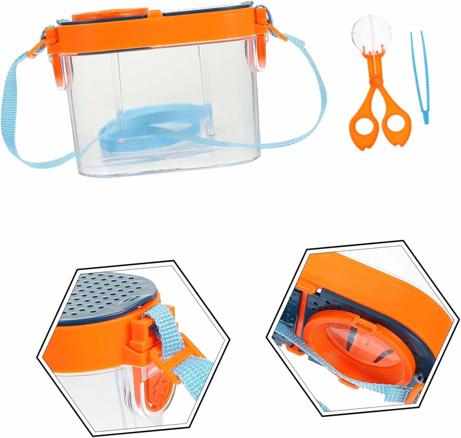 Hemoton 2sets Observation Box for Boys and Girls Interesting Magnifier Cage for Educational Outdoor Exploration Jar High Transparency Design for Live Observations Convenient Nature