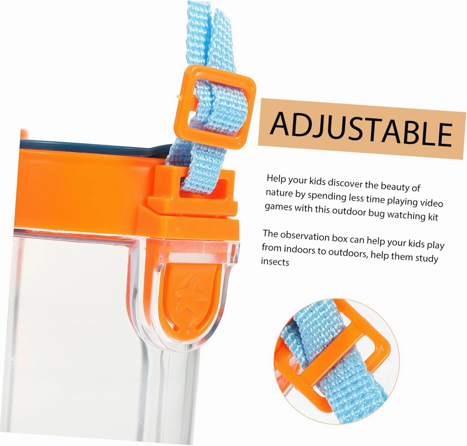 Hemoton 2sets Observation Box for Boys and Girls Interesting Magnifier Cage for Educational Outdoor Exploration Jar High Transparency Design for Live Observations Convenient Nature