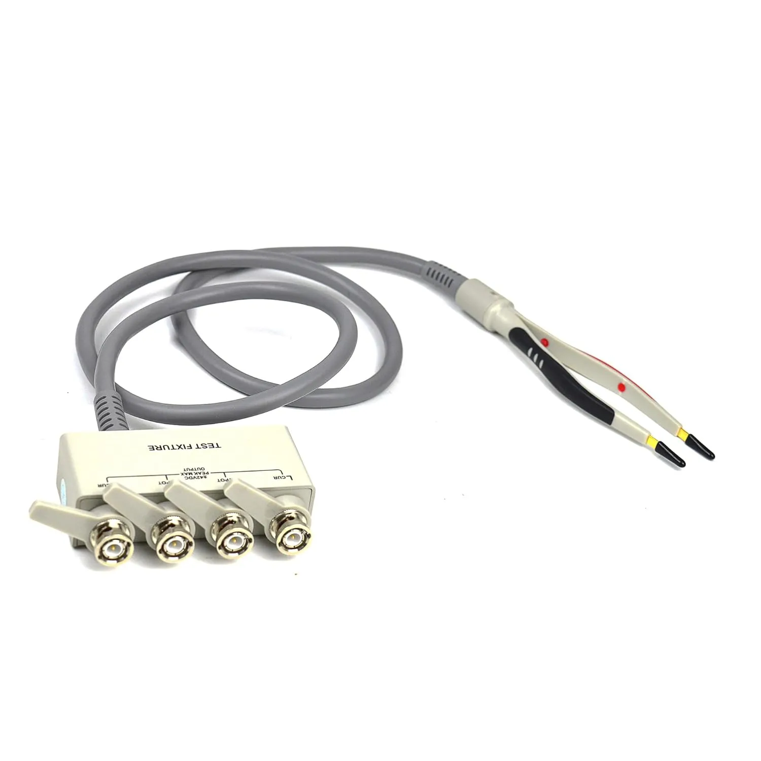 High-Precision LCR-08 4 Wire Test Fixture Tweezer for SMD with Shielding Box, for use with 4 Terminal-Pair LCR Meters and Impedance Analyzers