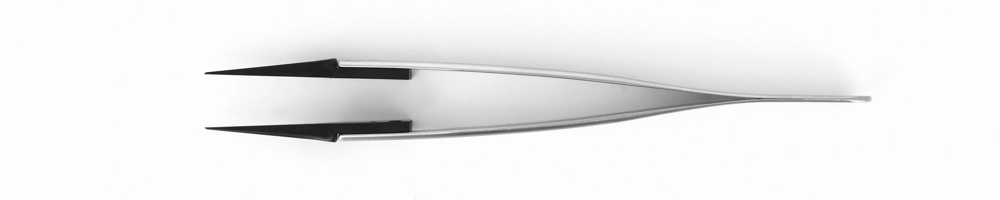 Ideal-Tek Plastic Replaceable Tip Tweezers PEEK Tip Straight Very Fine ESD 130mm