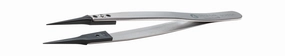Ideal-Tek Plastic Replaceable Tip Tweezers PEEK Tip Straight Very Fine ESD 130mm
