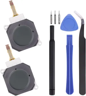 Ikpek 3D Analog Joystick Button with Thumb Stick Circle Pad Cover Cap Replacement for Nintendo 2DS 3DS 3DS XL