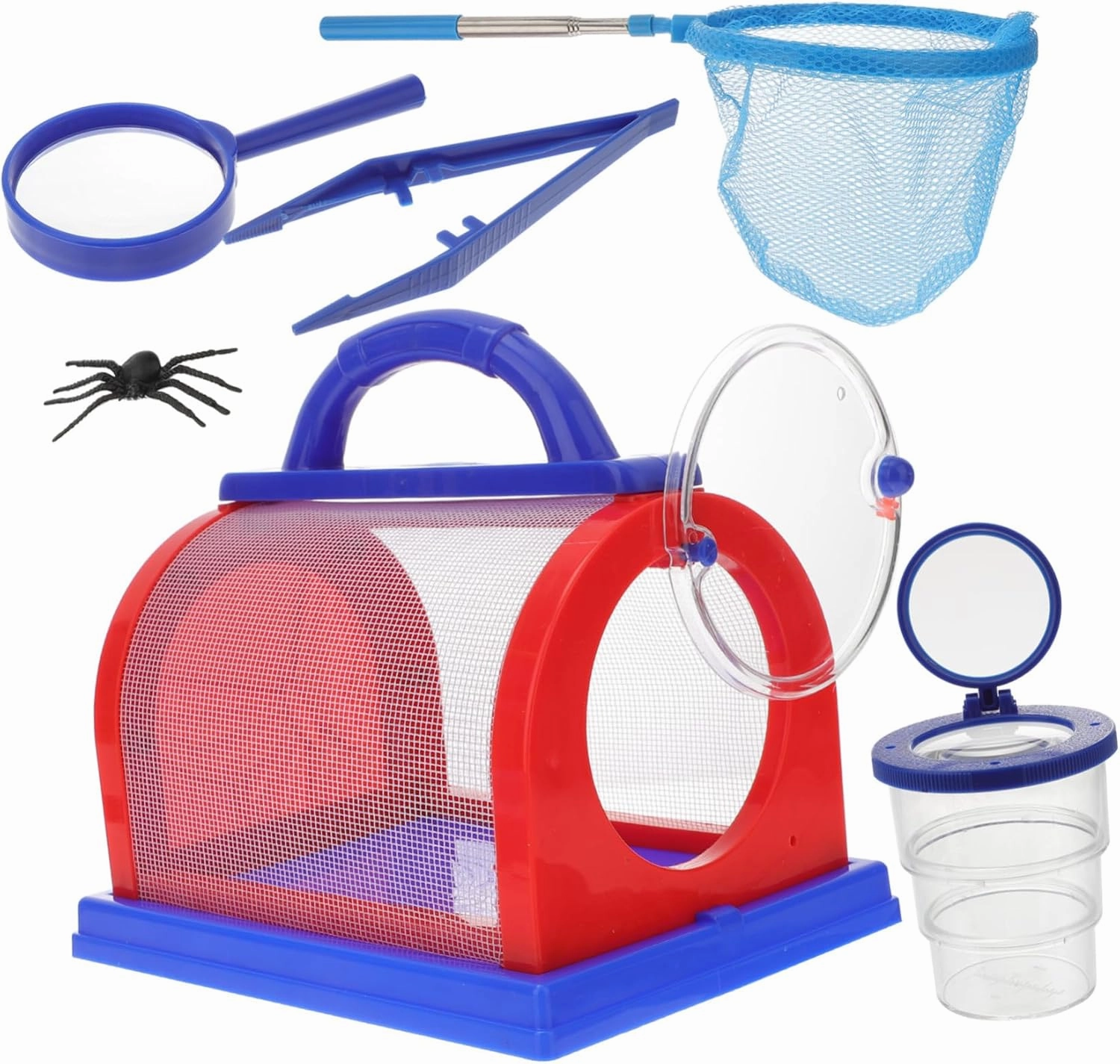 IMIKEYA Collection Kit for Boys and Girls Outdoor Explorer Catcher Set Observation Cage Catching Net Magnifier Educational