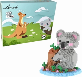 Larcele Animal Series Micro Building Blocks Animal Set, DIY Mini 3D Building Toy Bricks,1000 Pieces KLJM-07 (Koala)