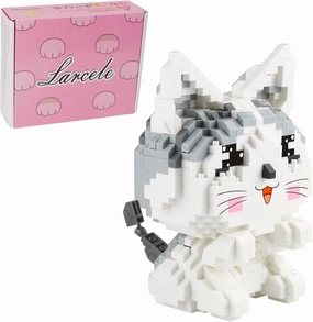 Larcele Cat Micro Building Blocks Pet Mini Building Toy Bricks,1022 Pieces KLJM-02 (Model 2284)