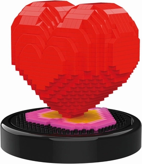 Larcele Micro Building Blocks Set, DIY Mini 3D Building Toy Bricks,778 Pieces KLJM-08 (Love 1)