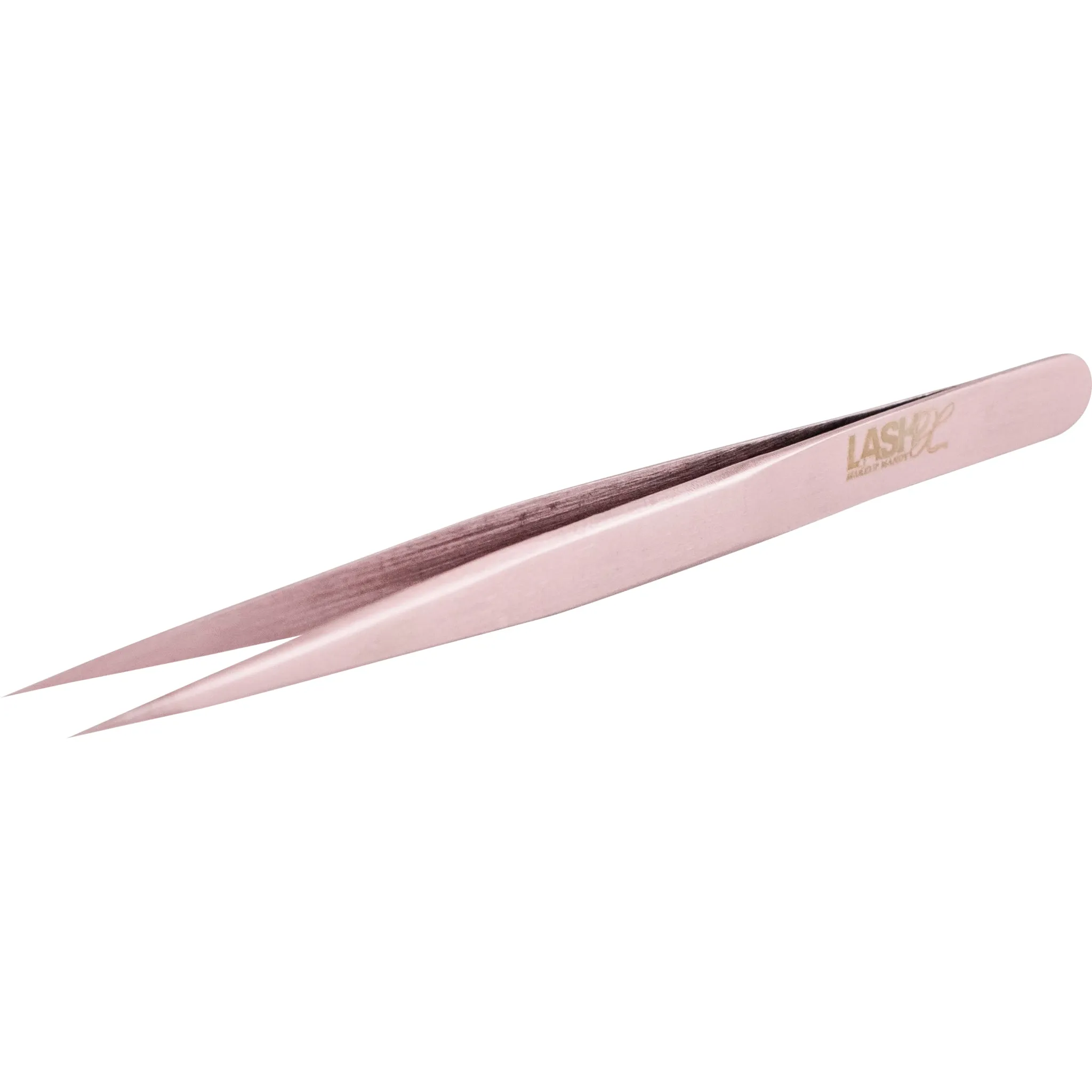 Lash Extension Straight Tweezer - Rose Gold