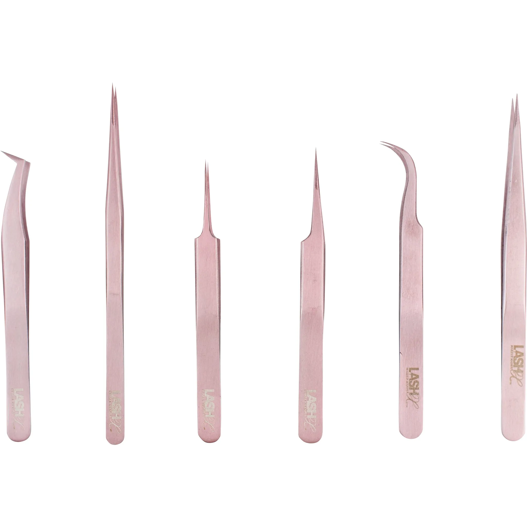 Lash Extension Straight Tweezer - Rose Gold