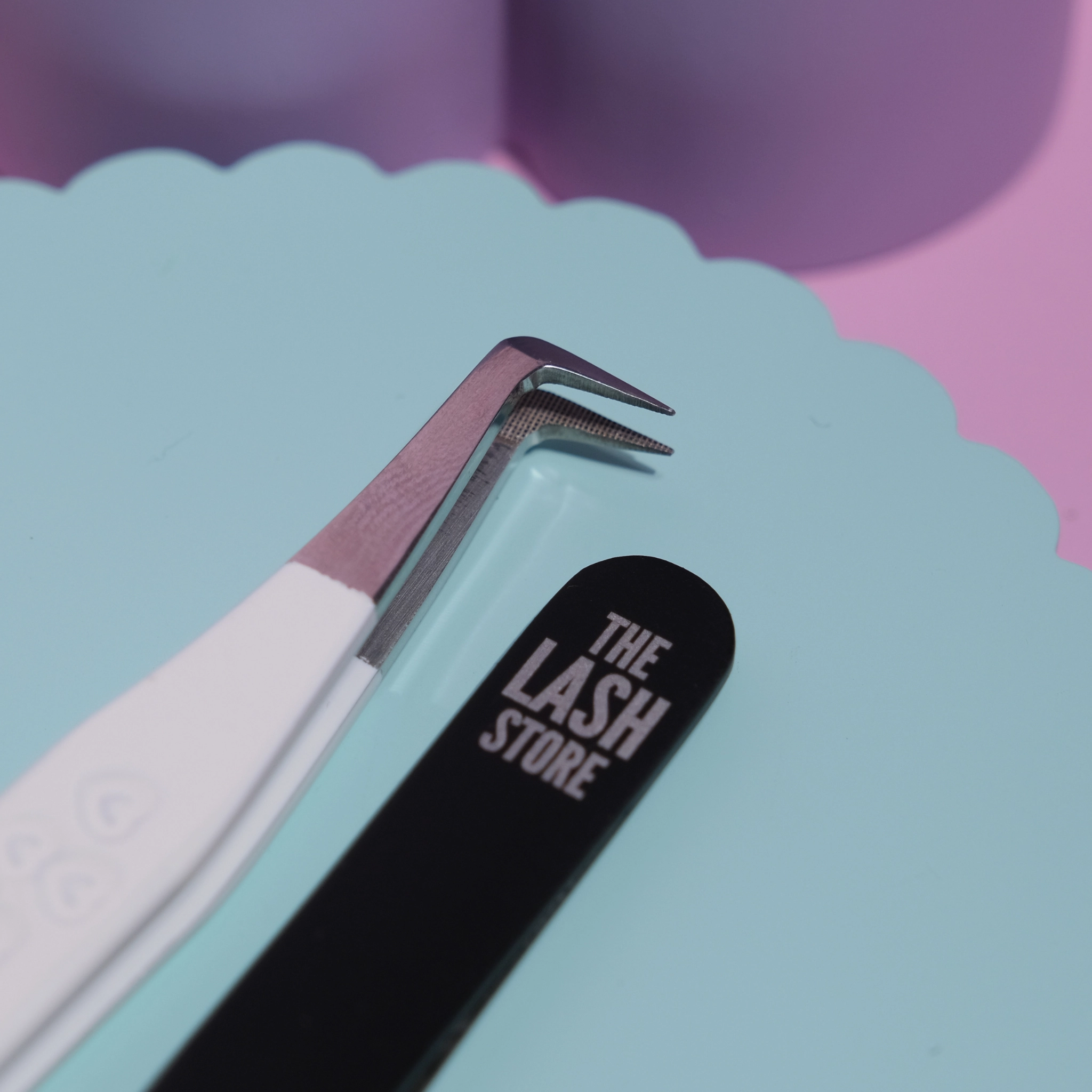 Lash Extension Tweezers - White Collection