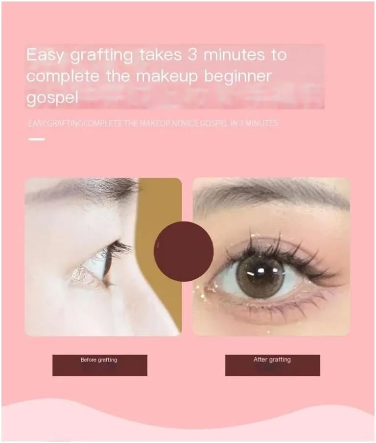 laubess cluster lashes 140Pcs Natural soft volume multi-layered single cluster false eyelashes with tool tweezer glue (9-12mm)