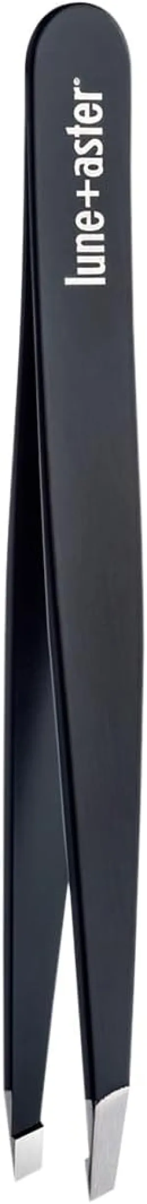Lune Aster Slant Tweezer - Stainless steel slant tweezer for at-home brow touch ups and other grooming needs.