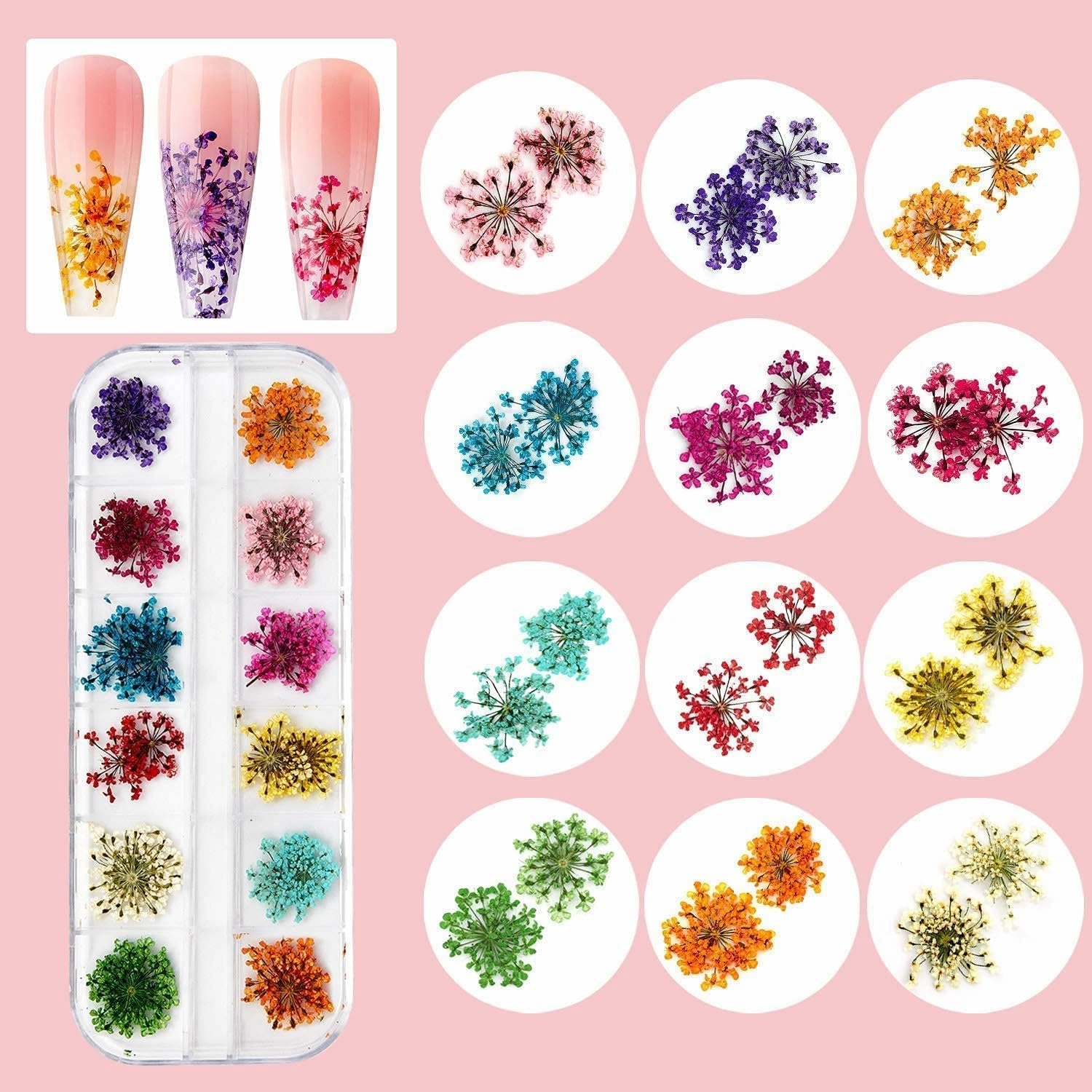 Makartt Nail Decoration Set, 4 Boxes Glitter Sequins & Rhinestones for Spring, Summer, Nail Art, DIY Nail Decoration Accessories Kit
