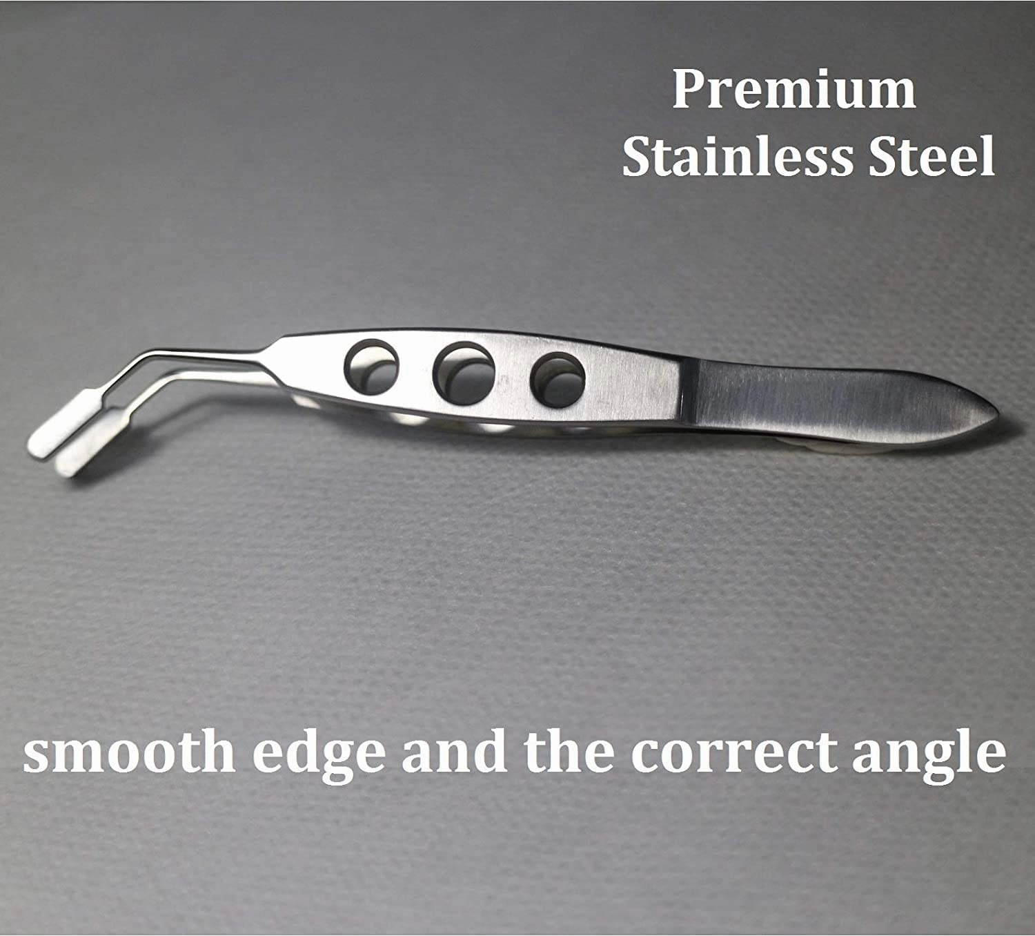 Meibomian Gland Expressor Professional Forceps Premium Stainless Steel Eyelid Massage Tweezers for Dry Eyes, High Precision Tweezer Tools - Rectangle Tip