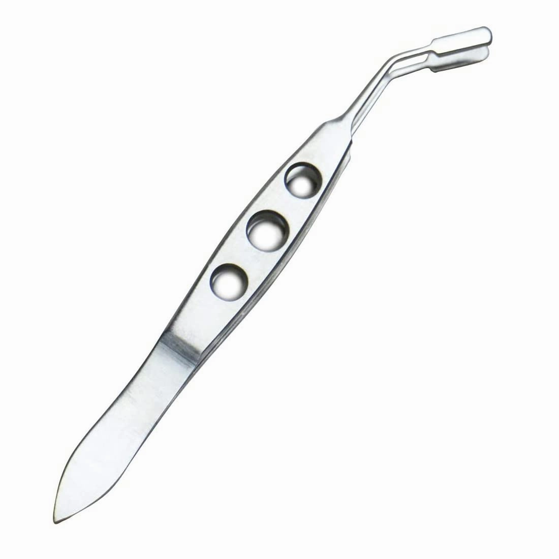 Meibomian Gland Expressor Professional Forceps Premium Stainless Steel Eyelid Massage Tweezers for Dry Eyes, High Precision Tweezer Tools - Rectangle Tip
