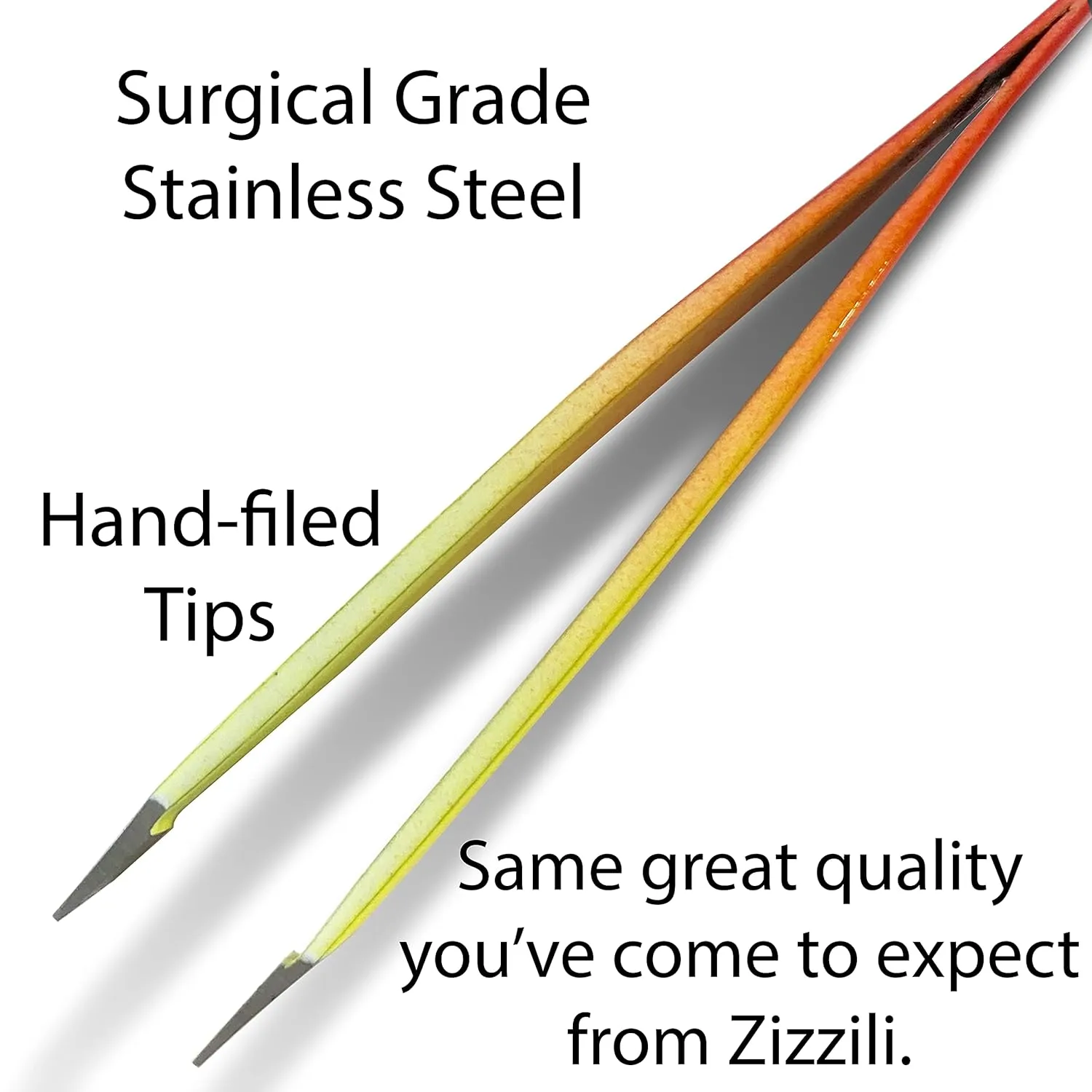 Mini Slant Tweezers - Best Tweezers for Eyebrow, Facial Hair Removal and your Precision Needs (Sherbet)