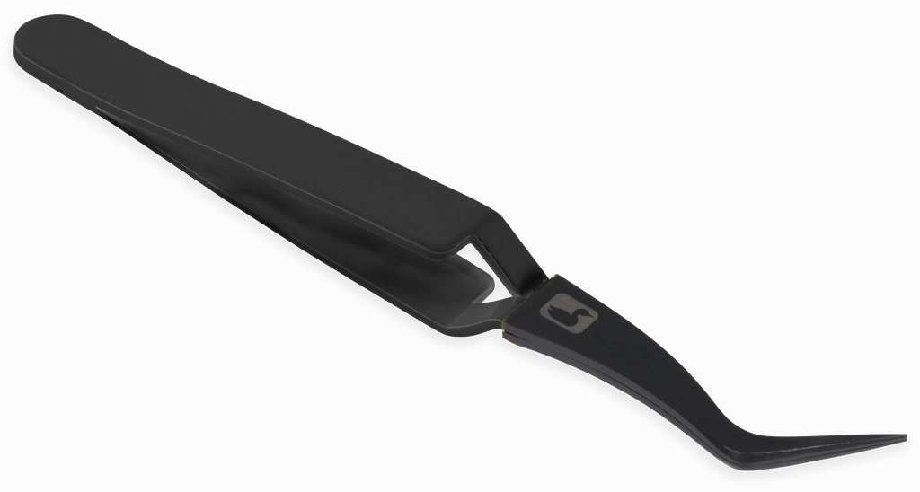 Mini Curved D-Loop Tweezer - Black