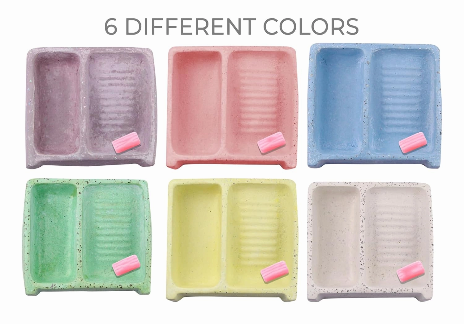 Mini Mexican Washboard for Makeup Brush Cleaner Handmade, Brush Cleaning, Washing Tool Cosmetic Brush Clanear, Mexican Lavaderito, Lavadero Miniatura Artesanal, Brush Washer (White)