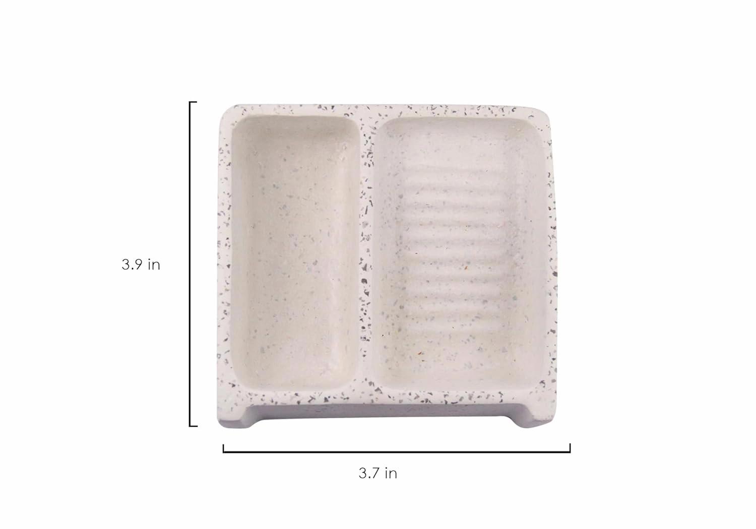 Mini Mexican Washboard for Makeup Brush Cleaner Handmade, Brush Cleaning, Washing Tool Cosmetic Brush Clanear, Mexican Lavaderito, Lavadero Miniatura Artesanal, Brush Washer (White)