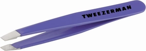 Mini Slant Travel Tweezers for Eyebrows, Travel Tweezers for Eyebrows, Facial Hair, Ingrown Hair (Blooming Lilac)