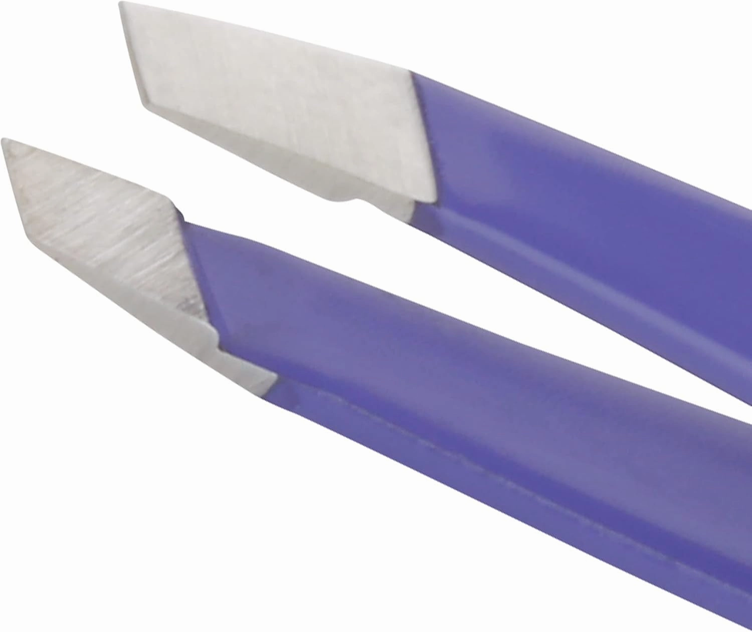 Mini Slant Travel Tweezers for Eyebrows, Travel Tweezers for Eyebrows, Facial Hair, Ingrown Hair (Blooming Lilac)
