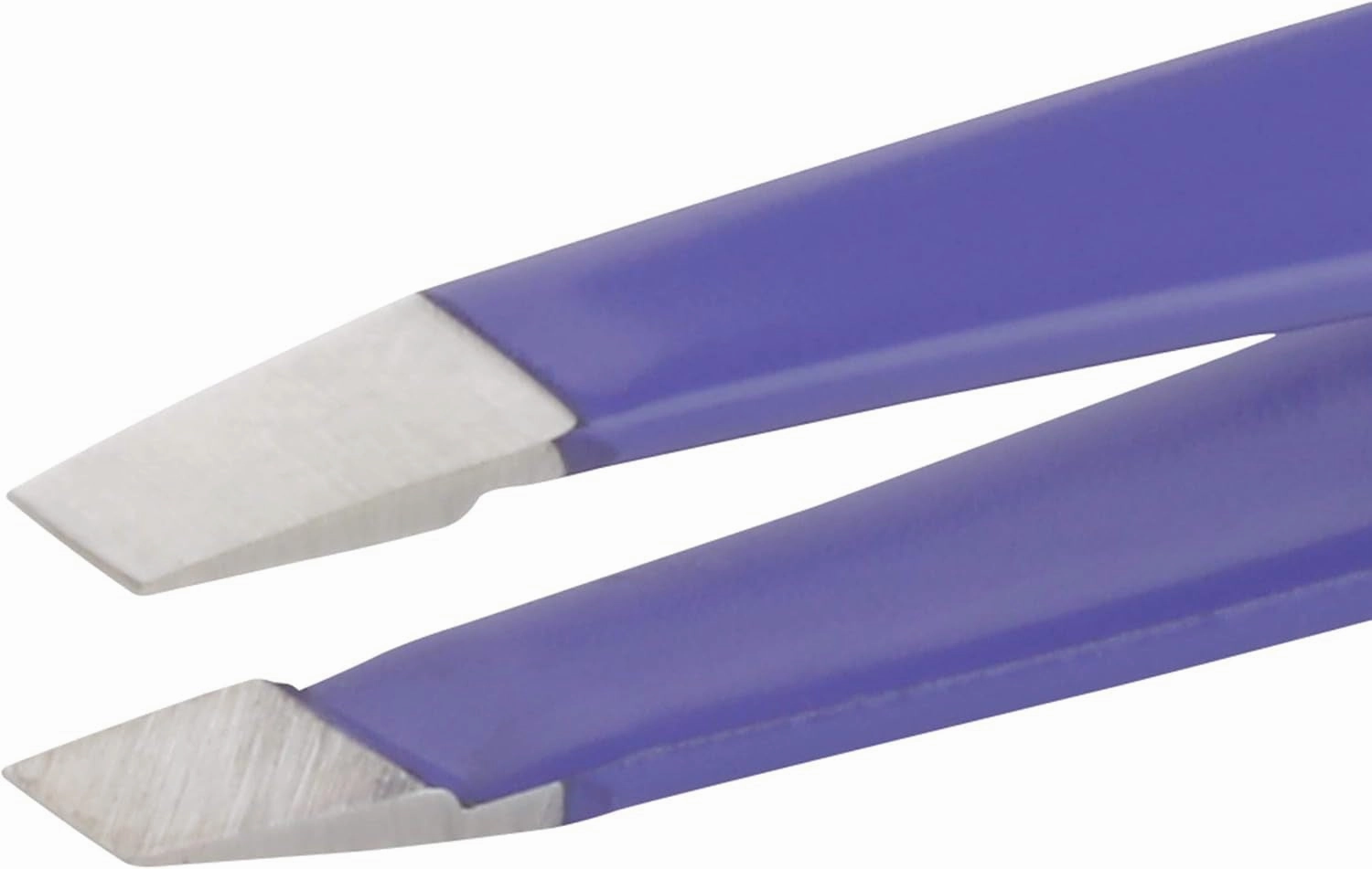 Mini Slant Travel Tweezers for Eyebrows, Travel Tweezers for Eyebrows, Facial Hair, Ingrown Hair (Blooming Lilac)