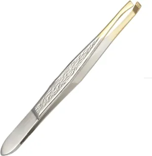 Multipurpose Stainless Steel Eyebrow Tweezer For Facial Hair Ingrown Hair Removal For Plucking Eyebrows Repair Clip Beards Tool(2)