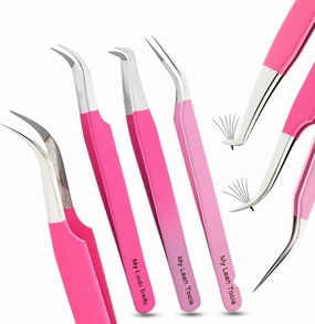 My Lash Tools New Isolation Lash Tweezers For Eyelash Extensions Best for Individual Isolation & Classic Lashes Japanese Stainless Steel Lightweight Precision Lashing Twisers (CEC-JP/05)