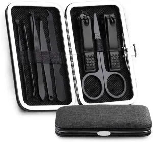 Nail clippers manicure set,Travel Mini Nail Set 10PCs/Set Multifunction Nail Clipper Pedicure Set Scissor Tweezer Stainless Steel Manicure Tools Nail Supplies Portable Travel Beauty kit (Color : 01, S