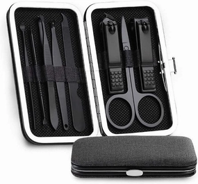 Nail Clippers, Manicure Pedicure Set,Nail clippers manicure set,Travel Mini Nail Set 10PCs/Set Multifunction Nail Clipper Pedicure Set Scissor Tweezer Stainless Steel Manicure Tools Nail Supplies Port