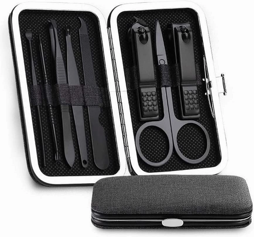 Nail Clippers, Manicure Pedicure Set,Nail clippers manicure set,Travel Mini Nail Set 10PCs/Set Multifunction Nail Clipper Pedicure Set Scissor Tweezer Stainless Steel Manicure Tools Nail Supplies Port