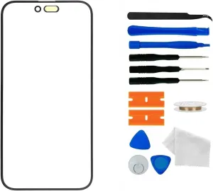Original iPhone 16 Pro Screen Glass Replacement, Front Outer Lens Glass Screen Replacement Repair Kit for iPhone 16 Pro Series