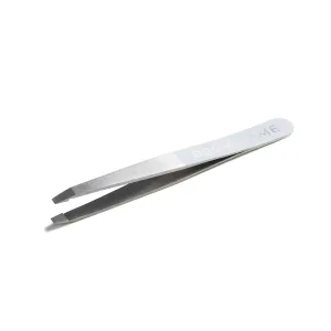 Original Slanted Tweezer - Precise, Extra Sharp Plucking Tool For Easy, Painless Hair Removal - Easy Grip For Meticulous Shaping - Stainless Steel Design For Sensitive Skin - White - 1 Pc