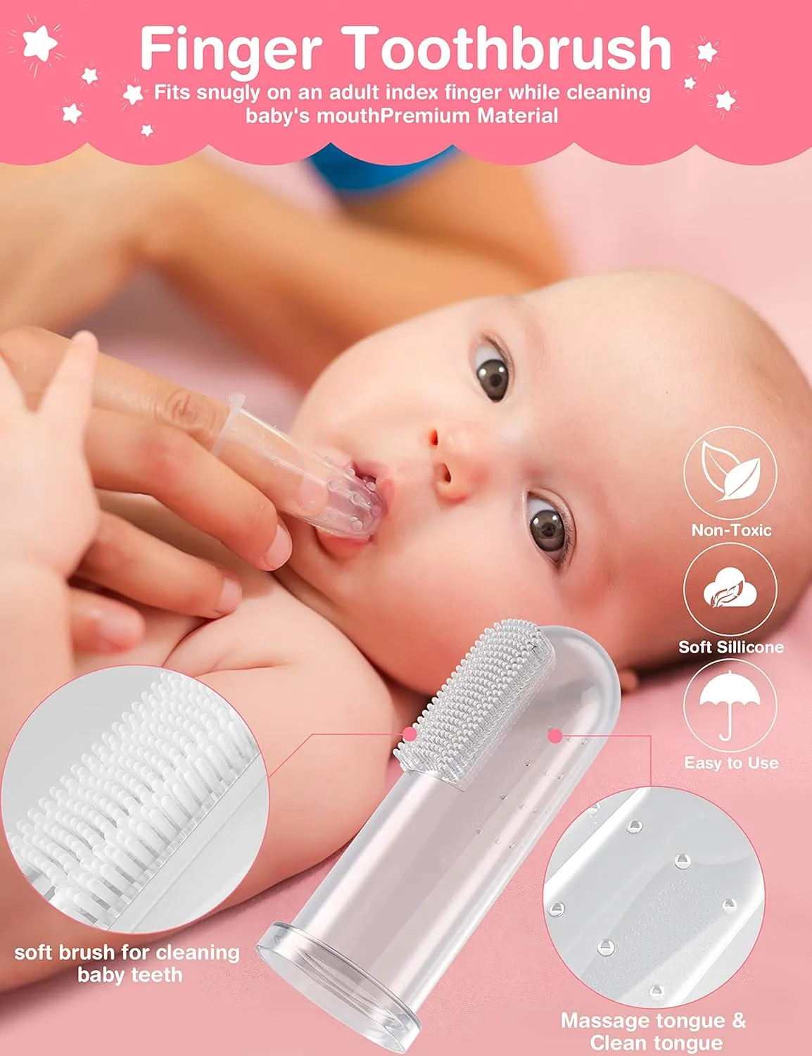 OTTOLIVES Baby Healthcare and Grooming Kit, 24 in 1 Baby Electric Nail Trimmer Set Newborn Nursery Health Care Set for Newborn Infant Toddlers Baby Boys Girls Kids Haircut Tools (0-3 Years ) (Pink)