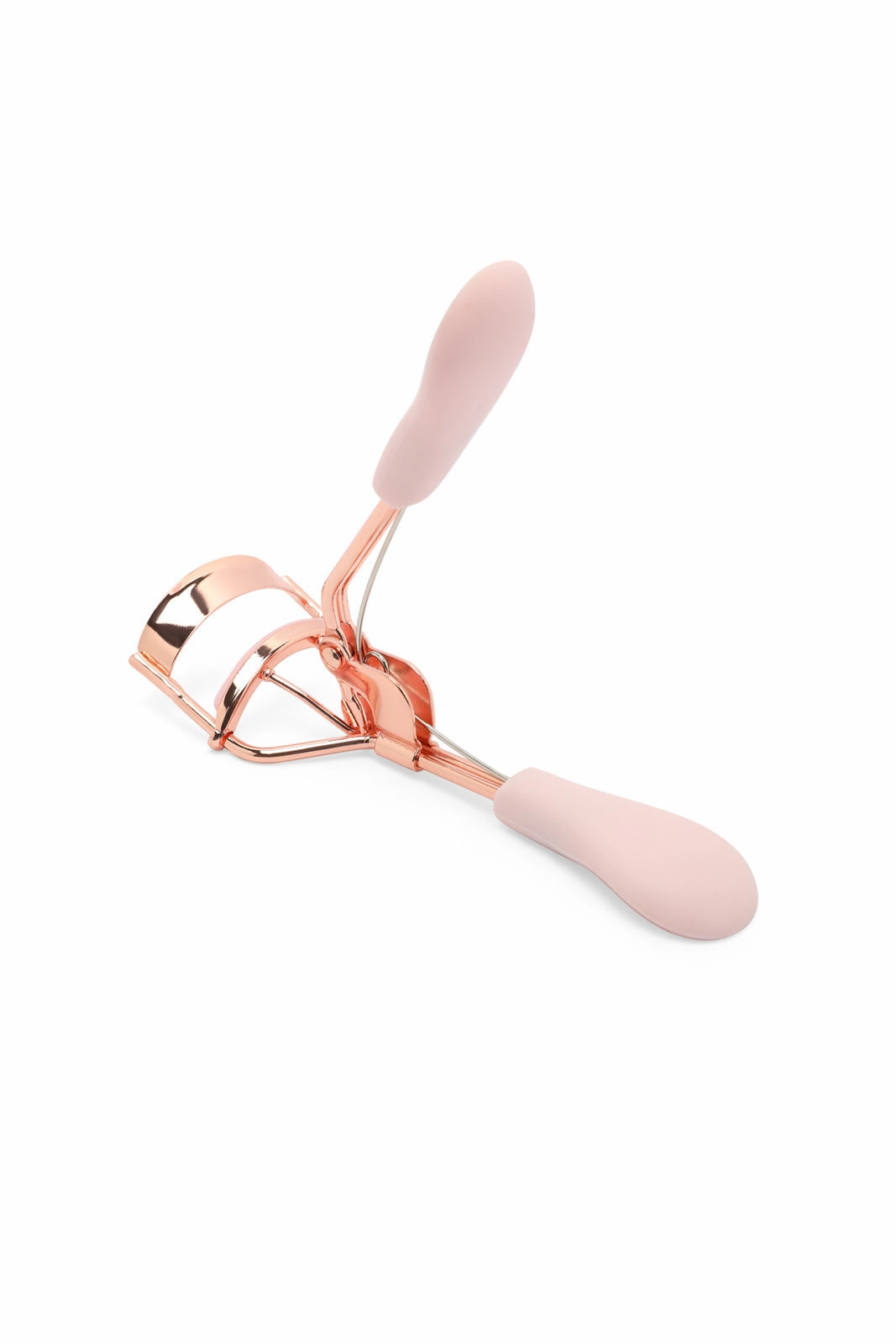 Pink Eyelash Curler With Tweezer