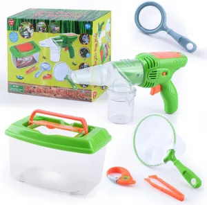 PLAY Bug Catcher Kit,Outdoor Toys for Kids Ages 4-8 8-12,Bug Catcher Vacuum with Critter Habitat Case,Butterfly net,Magnifying Glass,Toddler Outside Toys for 3 4 5 6 7 8  Year Old Boys Birthday Gift