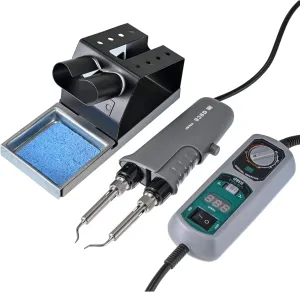 Portable Soldering Station with Mini Tweezers for Desoldering, Tweezers Soldering Iron Station Kit for Soldering 110V US Plug