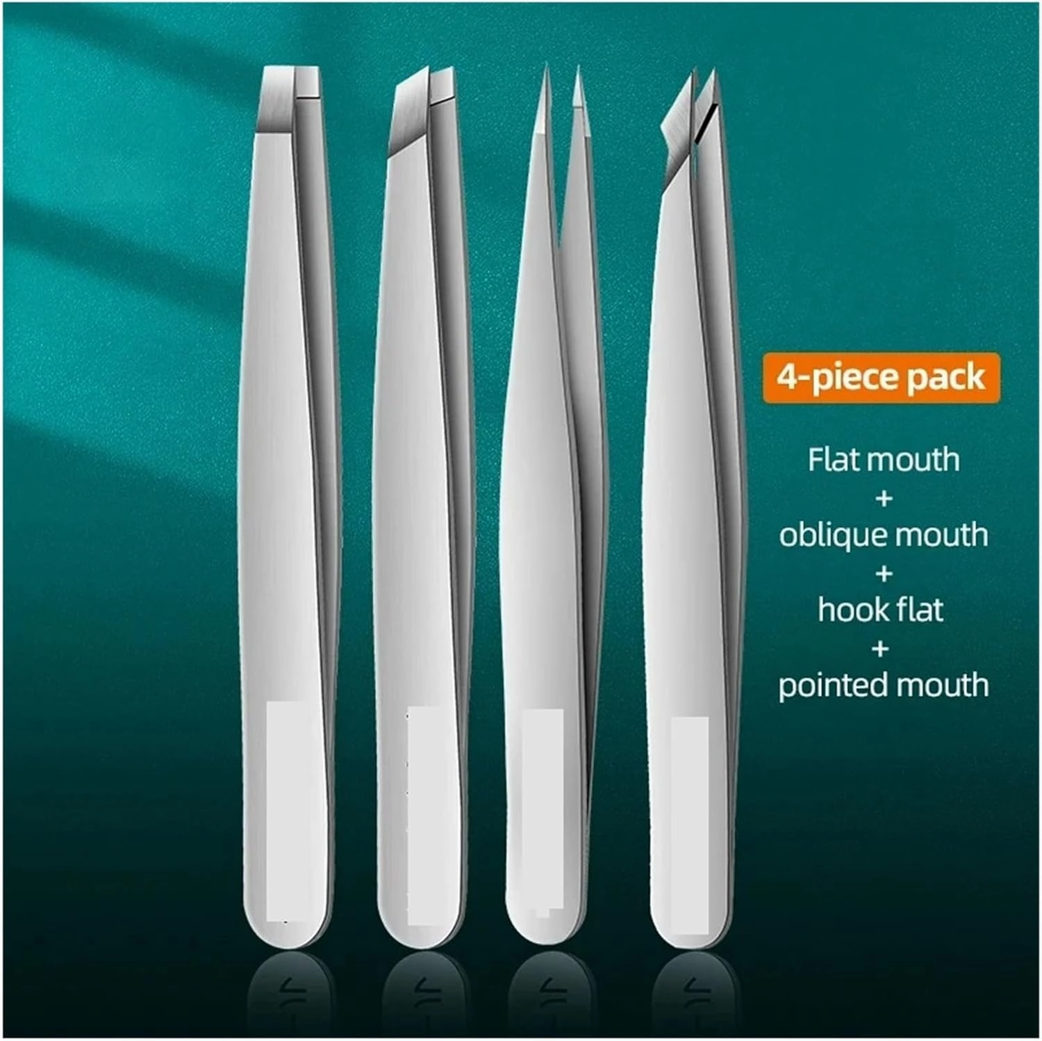 Precision Stainless Steel Tweezers For Eyebrow Hair Facial Hair Removal Splinter Blackhead Slant Tip Angle Tip Pointed Tip Preci(Pink 2 pcs)