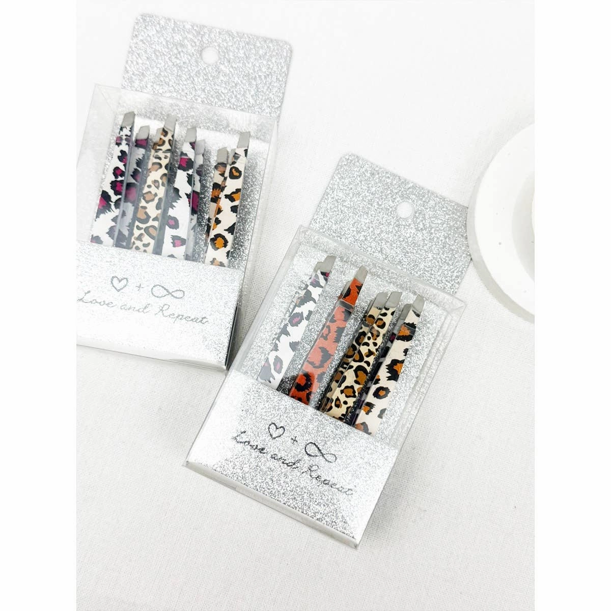 Professional Leopard Eyebrow Tweezer