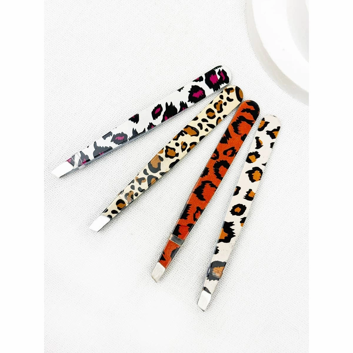 Professional Leopard Eyebrow Tweezer
