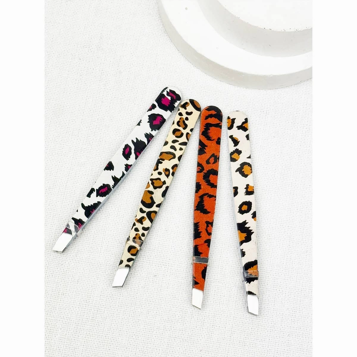 Professional Leopard Eyebrow Tweezer