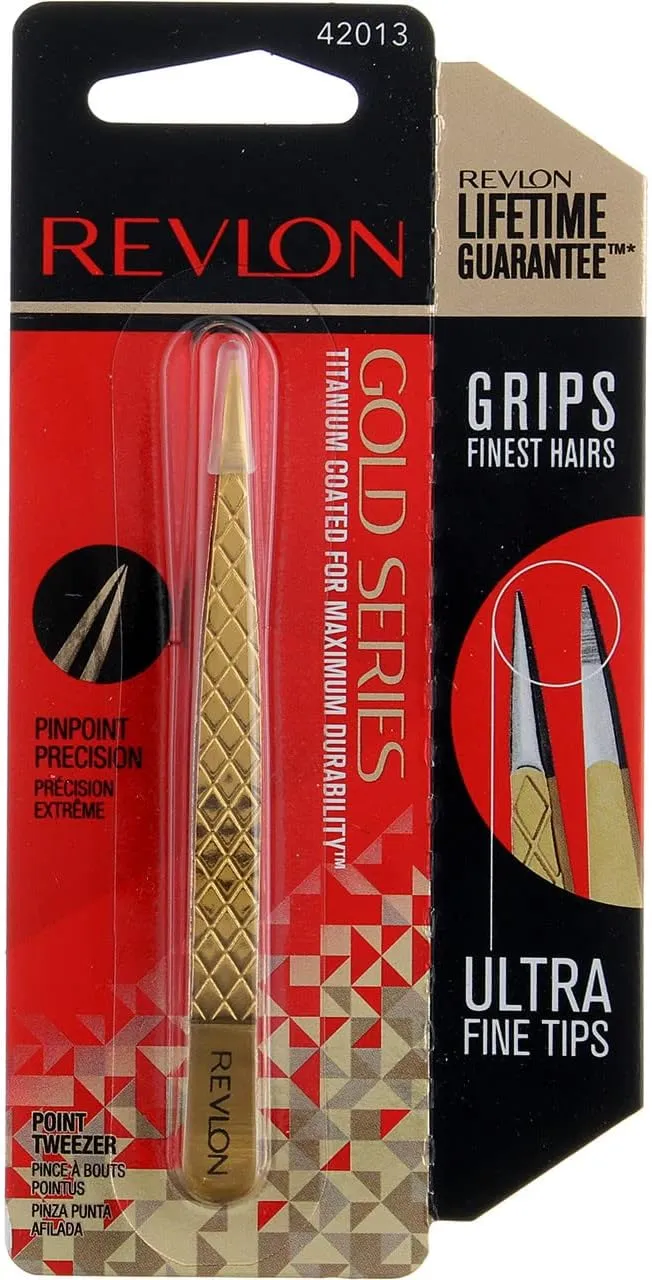 Revlon Gold Series Titanium Coated Point Tweezer