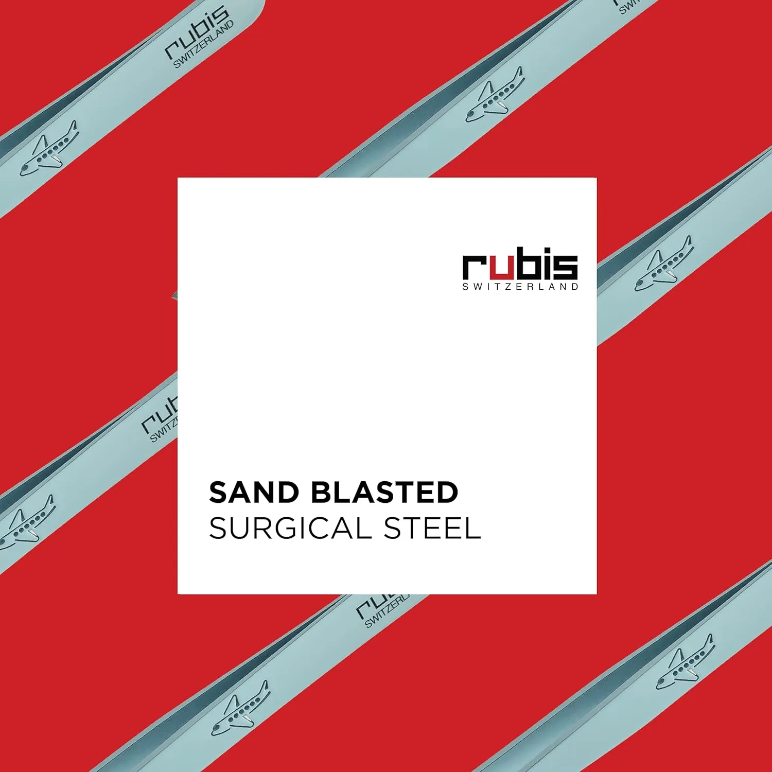 Rubis Classic Come Fly with Me Stainless Steel Slanted Tweezers for Precise Eyebrows and Hair Removal, The Emotional Collection, Light Blue Pastel,Rubis Switzerland Swiss Made World Renowned Precision