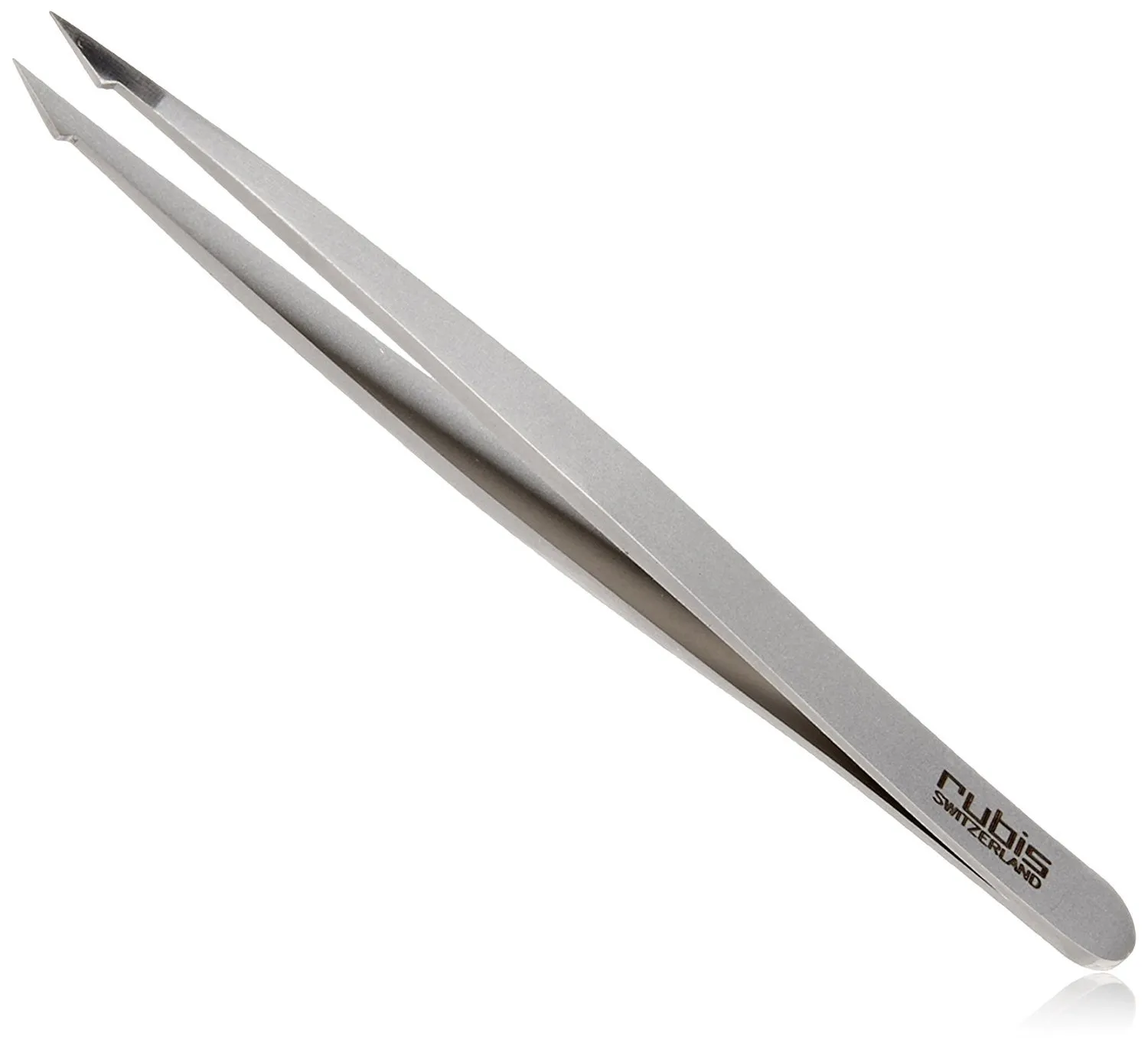 Rubis Switzerland Two Tip Pointed/Slanted Tweezer