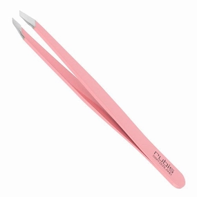 Rubis Classic Slant Tweezer - Pink Stainless Steel