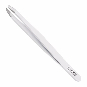 Rubis Classic Slant Tweezer - White Stainless Steel