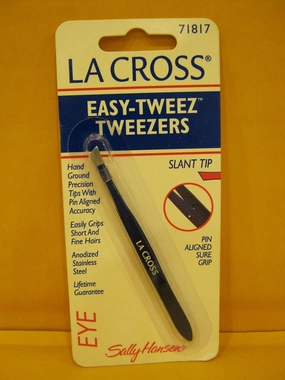 Sally Hansen La Cross Easy-Tweez Blue Stainless Steel Compact Tweezer